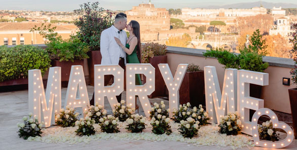 Una delle nostre proposte di matrimonio a Roma